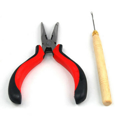 Accessotech Hair Extension Installation Pliers With Pulling Hook Tool Set For Micro Beads Rings Links And Feather Hair Extensions from B&Q
