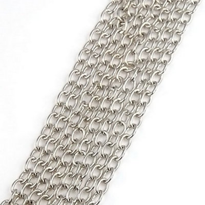 Accessotech Silver Plated Link Chain 3Mm X 2Mm Diy Jewellery Craft Sewing 2M B&Q