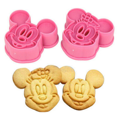 Accessotech Mickey & Minnie Mouse Cookie Cutter Set Abs Plastic from B&Q