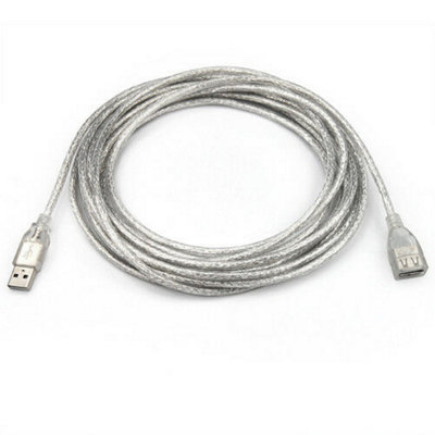 B&Q -  Usb 2.0 Extension Cable 5 Metre High Speed 480Mbps Data Transfer Lead For Pc Mac Usb 1.0 1.1 2.0 Compatible
