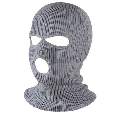 Accessotech Grey 3 Hole Thermal Balaclava Full Face Cover Winter Ski Motorcycle Mask Unisex from B&Q