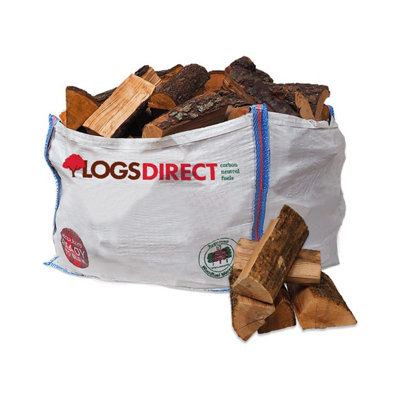 Warma Kiln Dried Hardwood Pizza Oven Burner Stove Fuel Ready To Burn Firewood Logs Half Dumpy Bag from B&Q