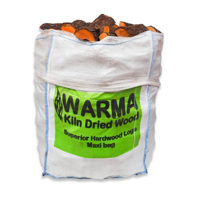 Warma Kiln Dried Hardwood Pizza Oven Burner Stove Fuel Ready To Burn Firewood Logs Mammoth Bag from B&Q