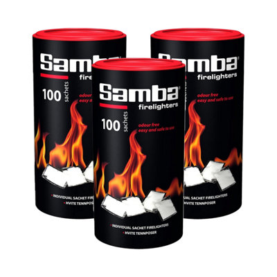 Warma Samba Firestarters Odourless Easy Light Long Burn Bbq Oven Stove Fireplace Firelighters 300 Pieces from B&Q