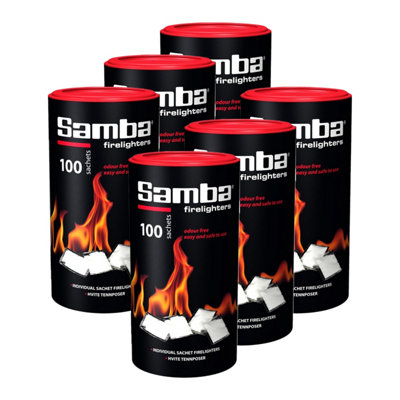 Warma Samba Firestarters Odourless Easy Light Long Burn Bbq Oven Stove Fireplace Firelighters 600 Pieces from B&Q