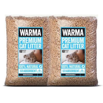 B&Q -  Premium Cat Litter Wood Pellet 40L