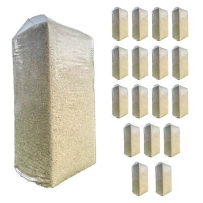 Warma 360Kg Large Bale Wood Shavings Shavings Hamster Rabbit & Guinea Pig Bedding 20Kg X 18 Pack from B&Q