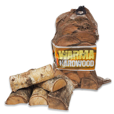 1 X Warma Kiln Dried Hardwood Net Pizza Oven Burner Stove Fuel Ready To Burn Firewood Logs 27L from B&Q