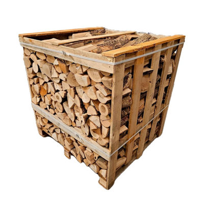 Warma 2Cbm Crate Kiln Dried Ash Firewood Hardwood Logs Wood Burning & Multi Fuel Appliances from B&Q
