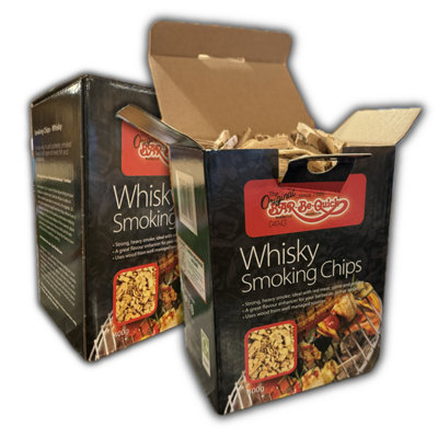 B&Q -  Whisky Smoking Wood Chips 800G Bbq Barbecue Smoker Wood Charcoal Pellet Grils2 X Boxes