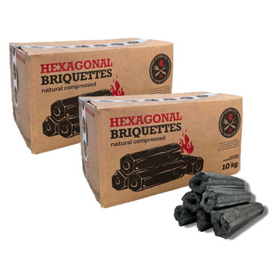 Warma 20Kg Sumi Bincho Carbonised Charcoal Restaurant Briquette Fuel For Konro Bbq Barbecue Cooking Grills 2 X 10Kg Boxes from B&Q