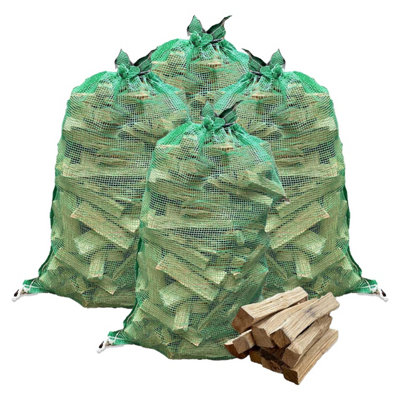 Warma Kiln Dried Hardwood Log Low Moisture Stove Oven Oak Wood Kindling Pizza Sticks 4 X Nets from B&Q