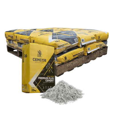 B&Q Cemcor High Strength Premium Cement 42.5N 20 X 25Kg Bags 500Kg