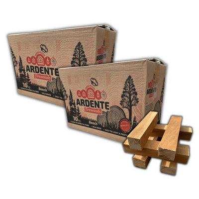 - 20Kg Ardente Beech Pizza Fire Wood Oven Kiln Dried Suitable For Ooni Nero Ovens 2 X 10Kg Pack
