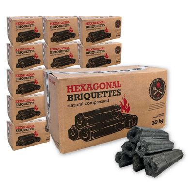 Warma 100Kg Sumi Bincho Carbonised Charcoal Restaurant Briquette Fuel For Konro Bbq Barbecue Cooking Grills 10 X 10Kg Boxes from B&Q