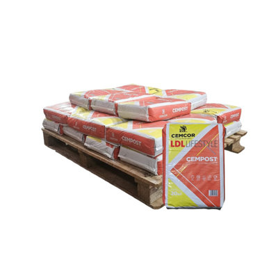  - 500Kg Cempost Post Concrete Fast Setting Concrete For Fence & Gate Posts 25 X 20Kg