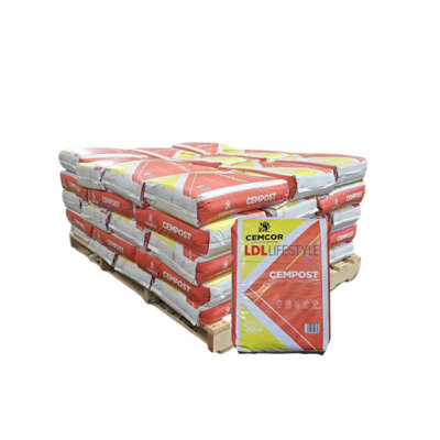 - 1000Kg Cempost Post Concrete Fast Setting Concrete For Fence & Gate Posts 50 X 20Kg