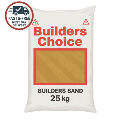 Warma 25Kg Premium Builders Building SandFor Brick Laying Paving Pointing Mortars Construction Landscaping1 X 25Kg Pack from B&Q