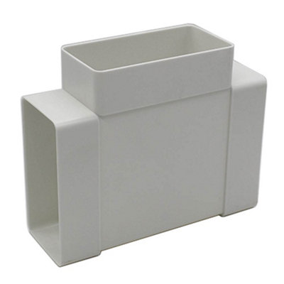 Kair Equal T-Piece Adaptor 110mm X 54mm For Rectangular Plastic Ducting from B&Q