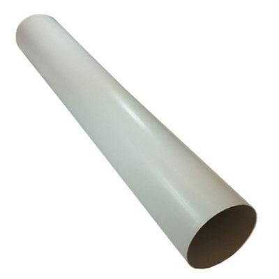 B&Q -  Plastic Ducting Pipe 150mm6 Inch / 1 Metre Long LengthRigid Straight Duct Channel