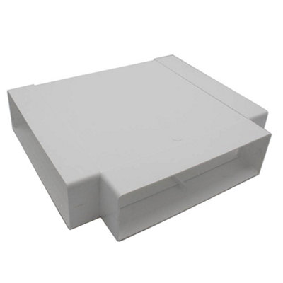 Kair Equal T-Piece Adaptor 204Mm X 60Mm For Rectangular Plastic Ducting