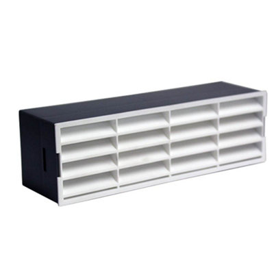 Kair Rectangular 204X60mm White Airbrick from B&Q