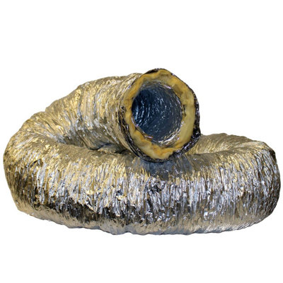 Kair Insulated Aluminium Hose152mm10 Metres from B&Q