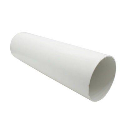 Kair Plastic Ducting Pipe 100mm350mm Short LengthRigid Straight Duct Channel from B&Q