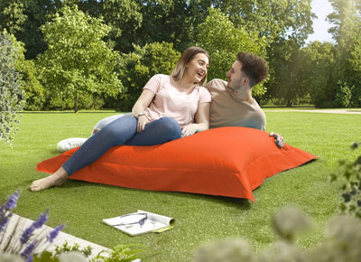 Beautiful Beanbags Adult Big Brother Beanbag For Indoors Or Outdoors Ready Filled Bean BagsOrange from B&Q