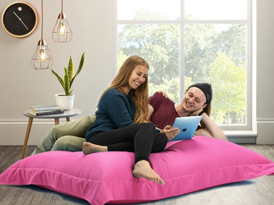 Beautiful Beanbags Adult Big Brother Beanbag For Indoors Or Outdoors Ready Filled Bean BagsPink from B&Q