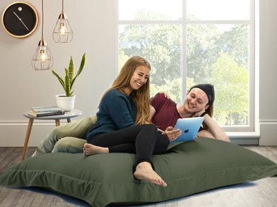 Beautiful Beanbags Adult Big Brother Beanbag For Indoors Or Outdoors Ready Filled Bean BagsOlive from B&Q