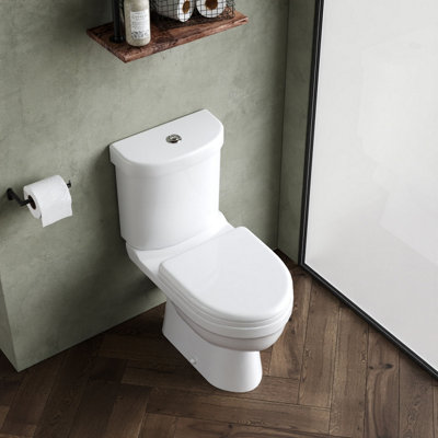 Aquarius Sydney Rimless Close Coupled Toilet Wc With Soft Close Seat
