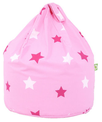Bean Lazy Cotton Pink Stars Bean Bag Large Size from B&Q