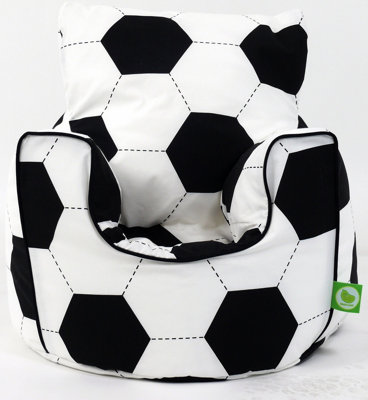 Bean Lazy Cotton Football Bean Bag Arm Chair With Beans Child / Teen Size from B&Q