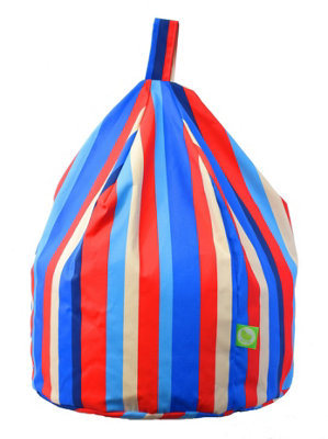Bean Lazy Cotton Multi Coloured Stripe Bean Bag Child Size from B&Q