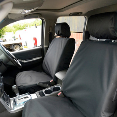 B&Q -  Tailored Front Seat CoversCompatible With Nissan Navara D40 Double Cab 2005-2016