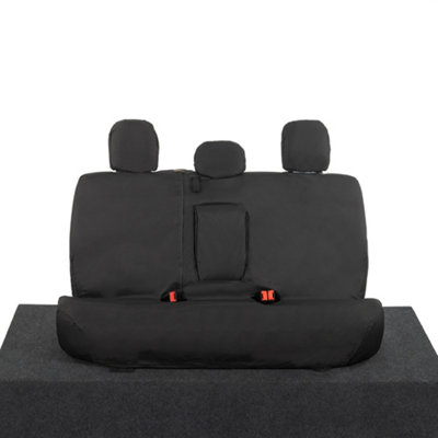 Uk Custom Covers Mitsubishi L200 Mk7 2015+ Black Rear Seat CoversPulldown Tray from B&Q