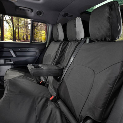 Uk Custom Covers Mitsubishi L200 Mk7 2015+ Black Front & Rear Seat Covers2 Front SeatsPulldown Tray from B&Q