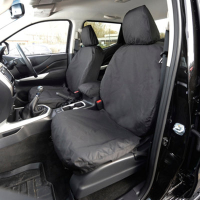 B&Q -  Nissan Navara 2016+ Black Front Seat Covers2 Seats