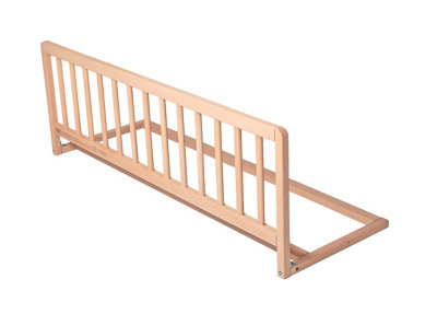 Safetots Wooden Bed GuardNatural38Cm High X 110Cm WideToddler Bedrail For SafetySecure Child Bed Rail from B&Q