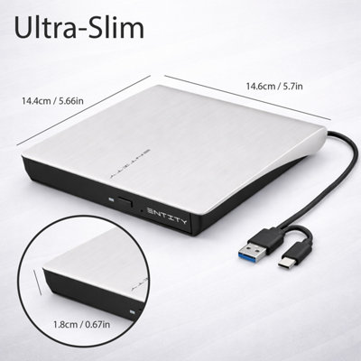 Entity External Usb Dvd Writer - White - Image 6