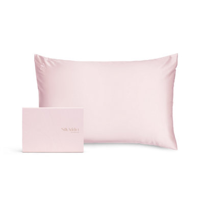  - Silk Addict 100% Mulberry Silk PillowcasePale Pink