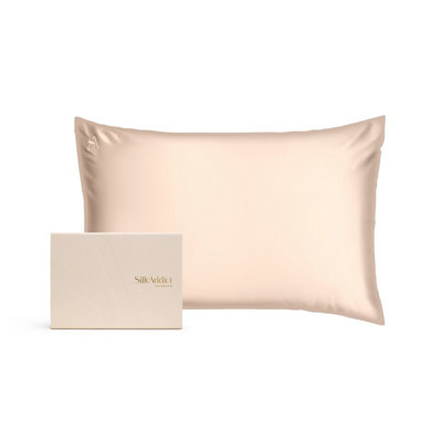Silk Addict 100% Mulberry Silk Pillowcase - Caramel - Image 5