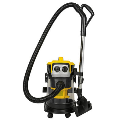 B&Q -  Bagless Wet And Dry Industrial Vacuum Cleaner 18Kpa Powerful Dust Extractor For WorkshopsGarages
