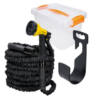 Tough Master Expandable Garden Hose Pipe 100Ft3-Layer Latex8 Spray SettingsComes With Storage Box  Tm-Ehb107 from B&Q