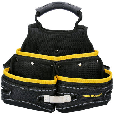 Tough Master Tool Belt PouchFixing Pouch With 3 Wide Pockets For ToolsNails And Small Parts from B&Q