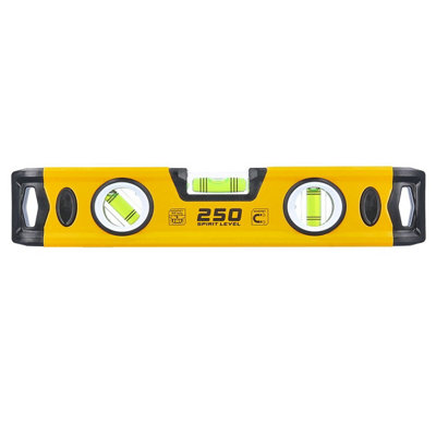 Tough Master 10" 250mm Scaffolders Spirit Level 2 Magnets & 3 Vials (Tm-Sl25) from B&Q
