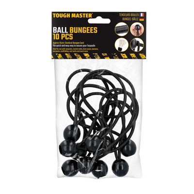 B&Q -  Bungee Cord Balls Tarp Cord Elastic Ball Ties 10Pcs Tm-Bb1510
