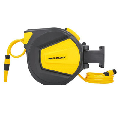 Tough Master Retractable Hose Reel AutomaticWall-Mounted Hose Pipe20 Metres (Tm-Hra22M) from B&Q