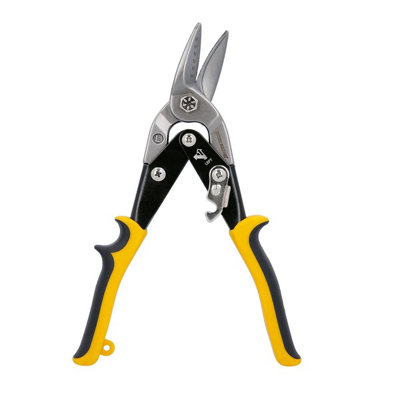 Tough Master Aviation Snip Left Cut For Sheet Metal, Aluminium, Pvc Pipe - 250 Milimetres (Tm-As10l)